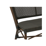 Banc en technorattan MATTEO BENCH anthracite foncé