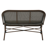 Banc en technorattan MATTEO BENCH anthracite foncé