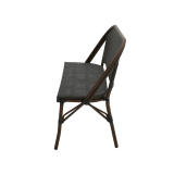 Banc en technorattan MATTEO BENCH anthracite foncé