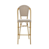 Chaise en technorattan MATTEO BAR marron-beige