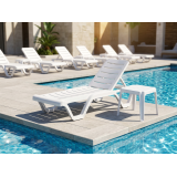 Table de piscine Mextra SANDY blanc