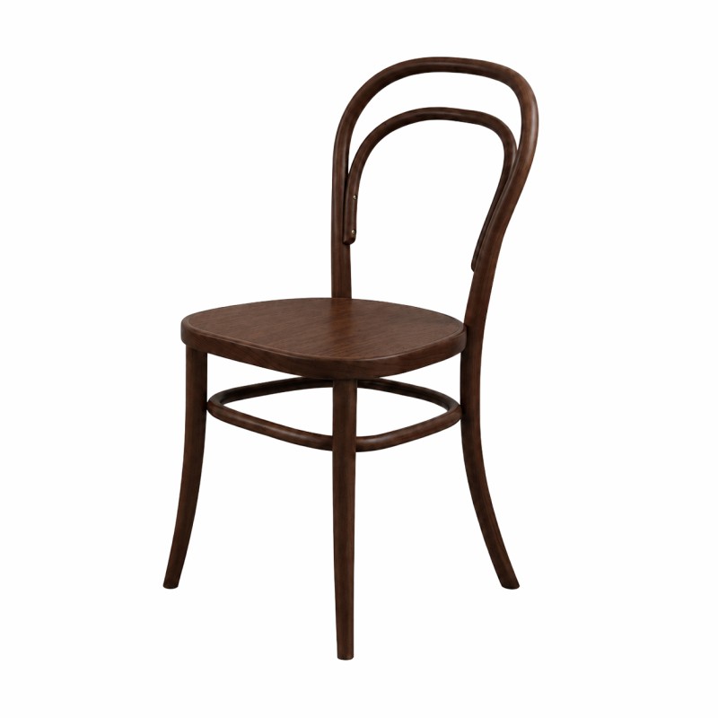 La chaise de restaurant en bois ICONIC noyer