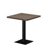 Table De Bistrot ALFA S 68x68 chêne sonoma tabac avec bord Dark Wood