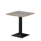Table De Bistrot GIZA 68x68 chêne cortona avec bord Light Wood