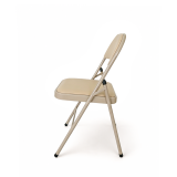 La chaise pliante POLY 4 beige similicuir