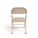 La chaise pliante POLY 4 beige similicuir