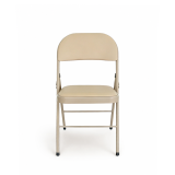La chaise pliante POLY 4 beige similicuir