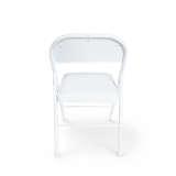 La chaise pliante POLY 4 blanc similicuir