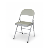 La chaise pliante POLY 4 gris similicuir