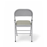 La chaise pliante POLY 4 gris similicuir