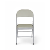 La chaise pliante POLY 4 gris similicuir