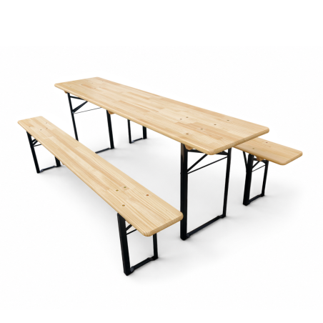 Set de brasserie WOODY SOLID 220x50 pin