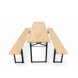 Set de brasserie WOODY SOLID 220x50 pin