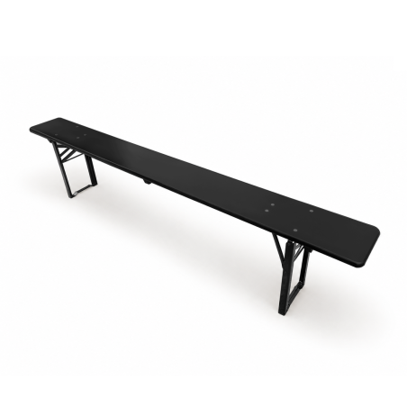 Set de brasserie WOODY SOLID 220x70 noir