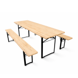 Set de brasserie WOODY SOLID 220x70 pin