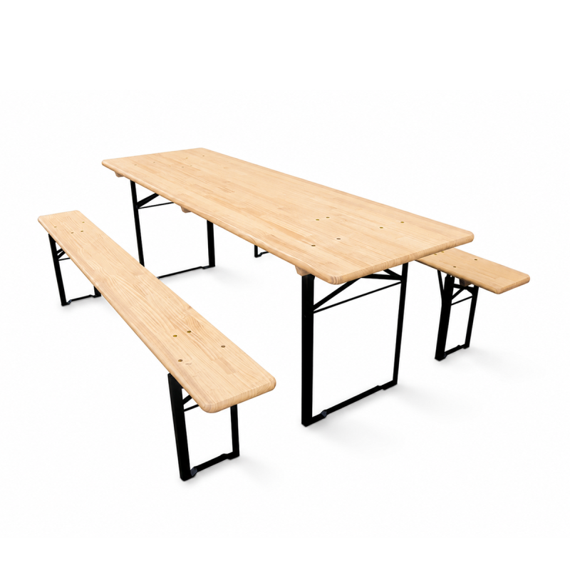 Set de brasserie WOODY SOLID 220x70 pin