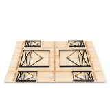 Set de brasserie WOODY SOLID 220x70 pin