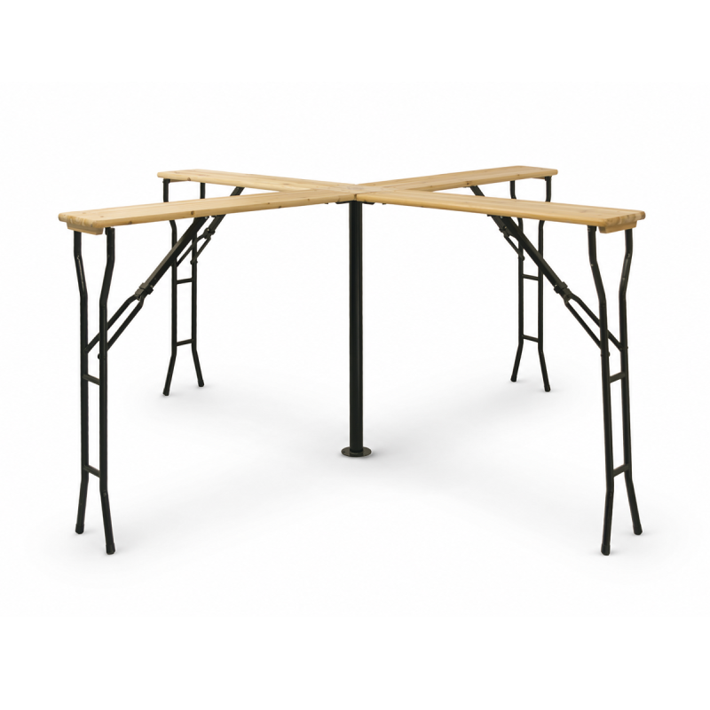 Table de brasserie WOODY CROSS 241x241 sapin