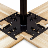 Table de brasserie WOODY CROSS 241x241 sapin