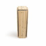 Table de brasserie WOODY CROSS 241x241 sapin