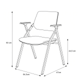 Chaise de formation OPTIMA noire