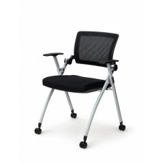 Chaise de formation FLOW noir-gris