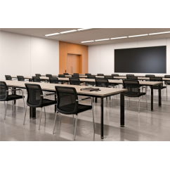 Silla de formación LENZO negra
