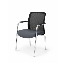 Chaise de formation LENZO noir et gris