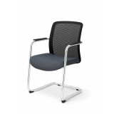 Chaise de formation QUADRA noir et gris