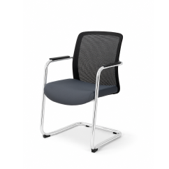 Chaise de formation QUADRA noir et gris