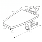Tablette écritoire pour chaise FLOW