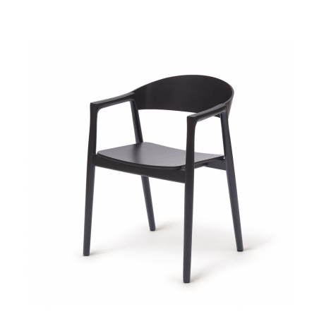 La chaise de restaurant en bois ARDEN noir