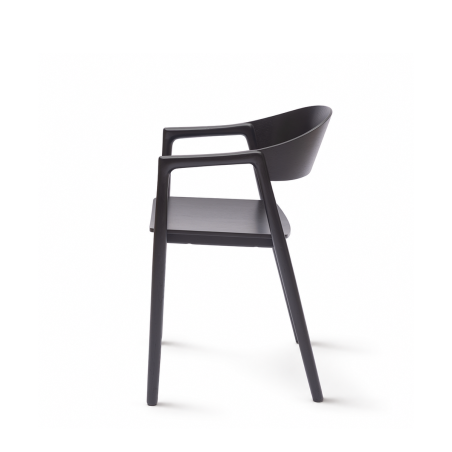 La chaise de restaurant en bois ARDEN noir
