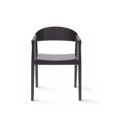 La chaise de restaurant en bois ARDEN noir