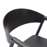 La chaise de restaurant en bois ARDEN noir