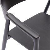 La chaise de restaurant en bois ARDEN noir