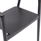 La chaise de restaurant en bois ARDEN noir