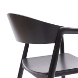 La chaise de restaurant en bois ARDEN noir