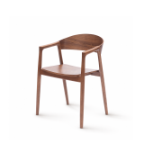 La chaise de restaurant en bois ARDEN noyer
