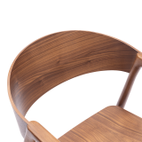 La chaise de restaurant en bois ARDEN noyer