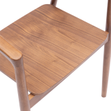 La chaise de restaurant en bois ARDEN noyer