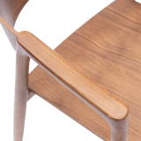 La chaise de restaurant en bois ARDEN noyer