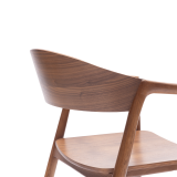 La chaise de restaurant en bois ARDEN noyer