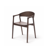 La chaise de restaurant en bois ARDEN smoky