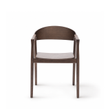 La chaise de restaurant en bois ARDEN smoky