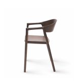 La chaise de restaurant en bois ARDEN smoky