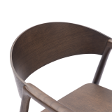 La chaise de restaurant en bois ARDEN smoky