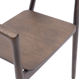 La chaise de restaurant en bois ARDEN smoky