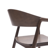 La chaise de restaurant en bois ARDEN smoky