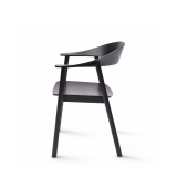 La chaise de restaurant en bois HORIZON noir